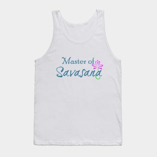 Master of Savasana with Lotus Tank Top